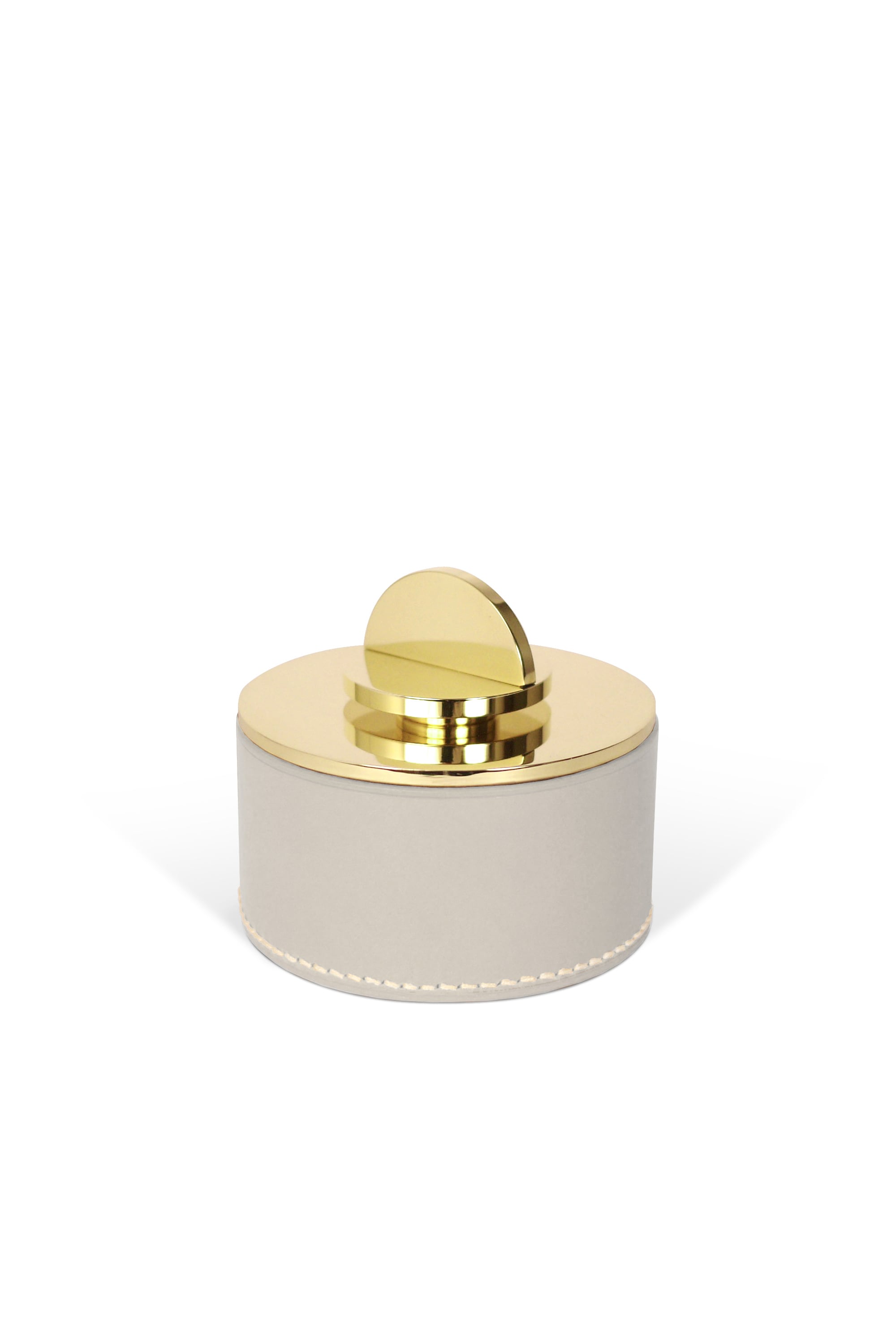 Les Few Julie Large Leather and Brass Box