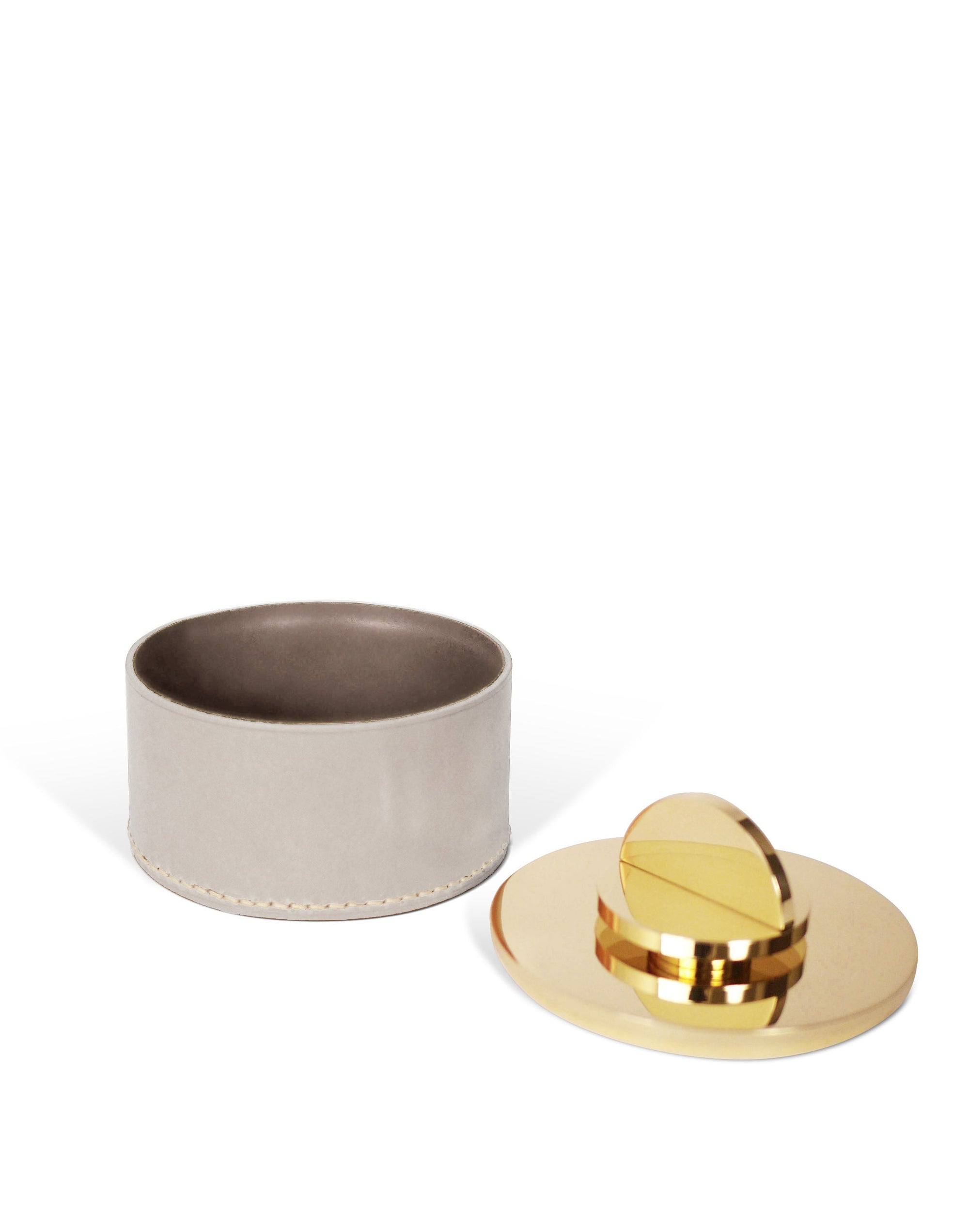 Les Few Julie Large Leather and Brass Box