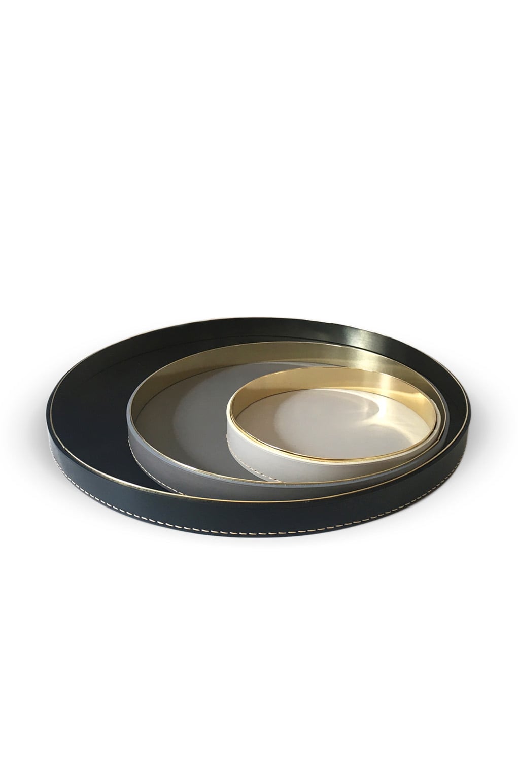 Les Few Julie Leather Tray Set