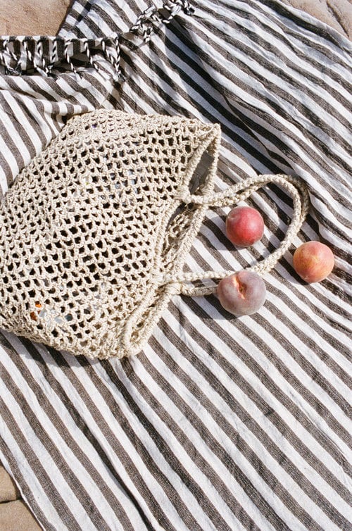 Mizar and Alcor Striped Black Towel
