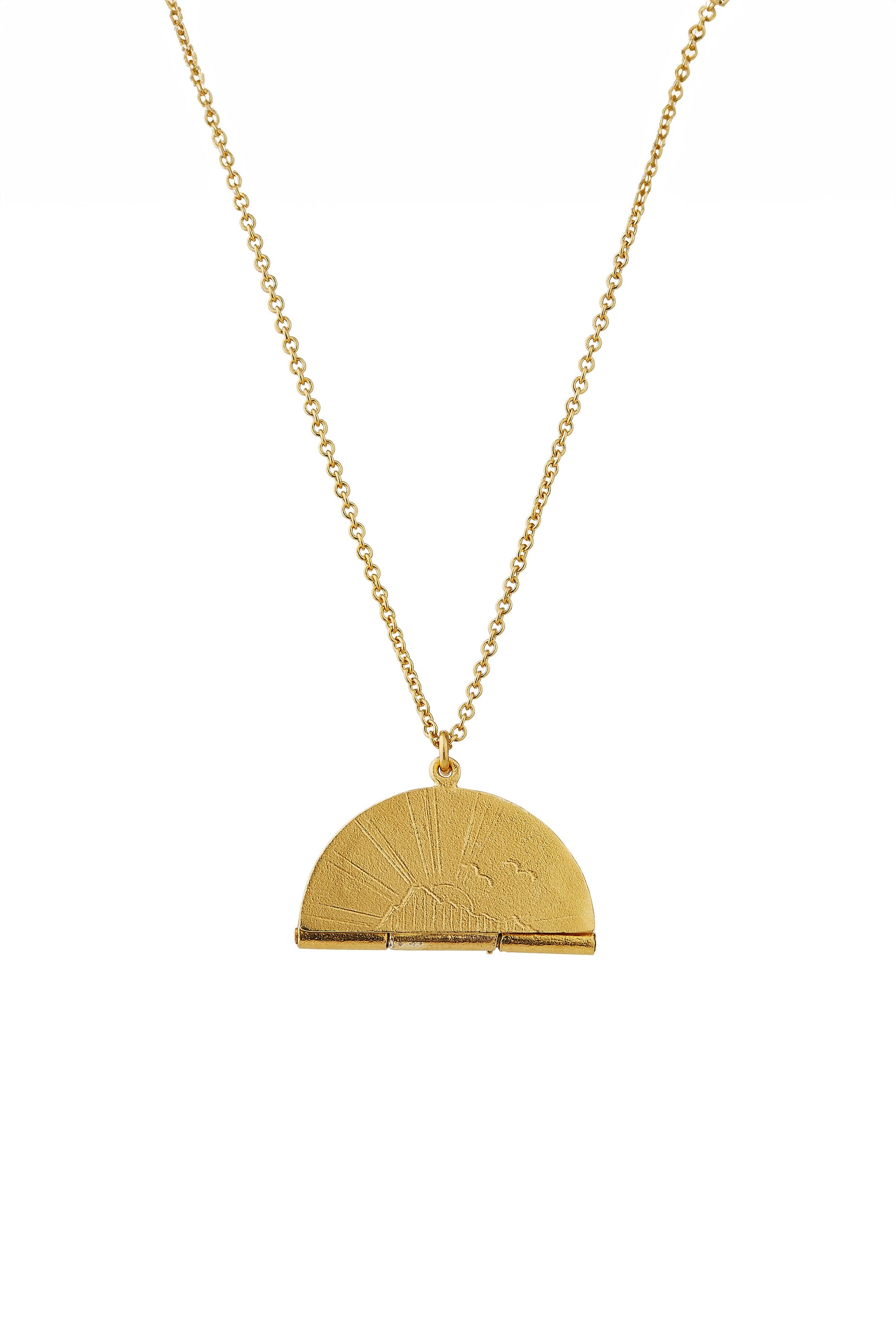 Alex Monroe Sail into the Sunset Folding Disc Necklace