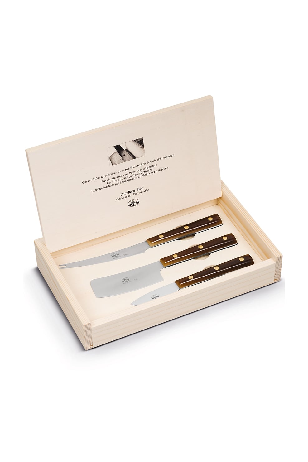 Coltellerie Berti Cheese Knives (Tortoise)