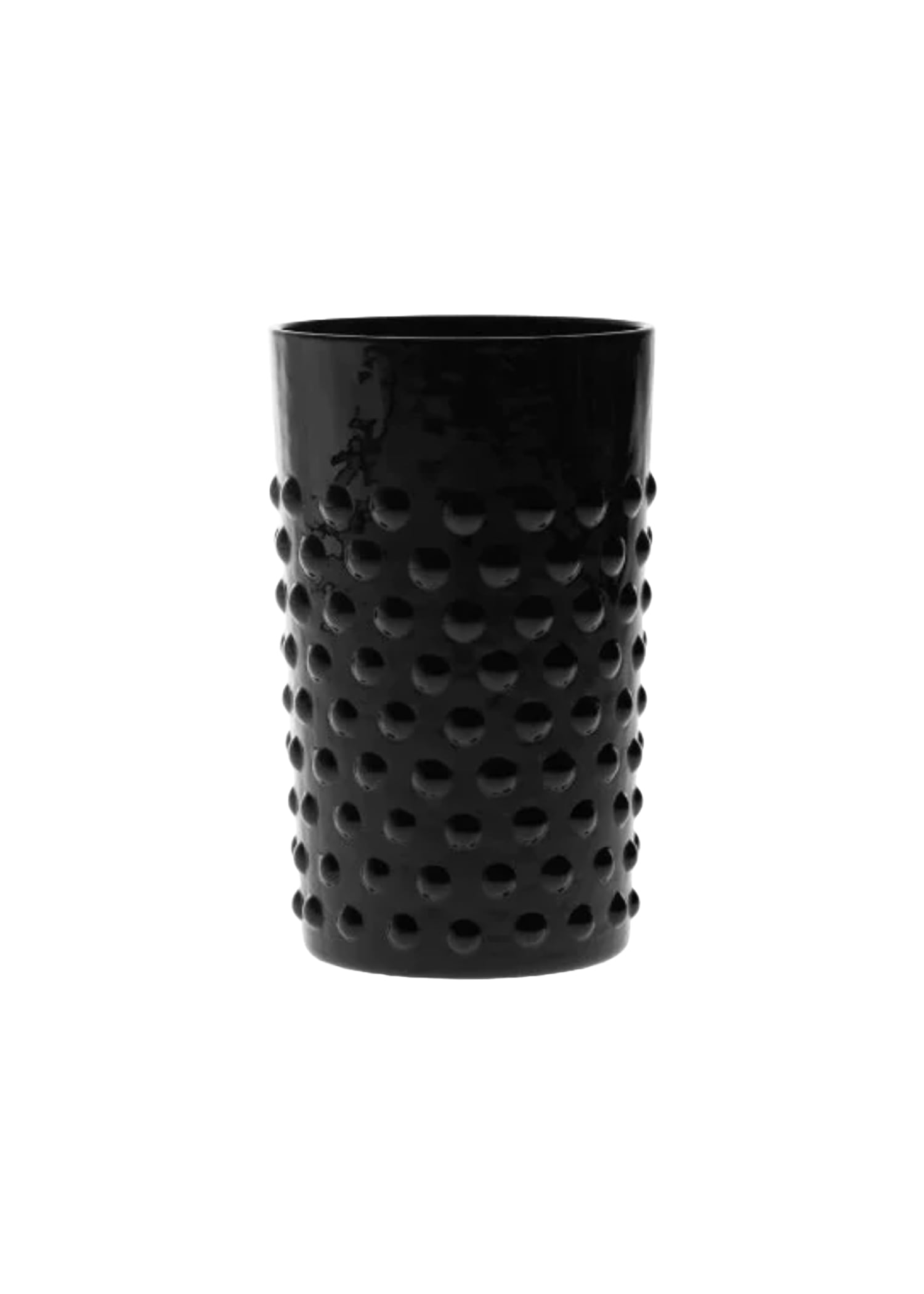 Klimchi Black Hobnail Tumblers (set of 6)