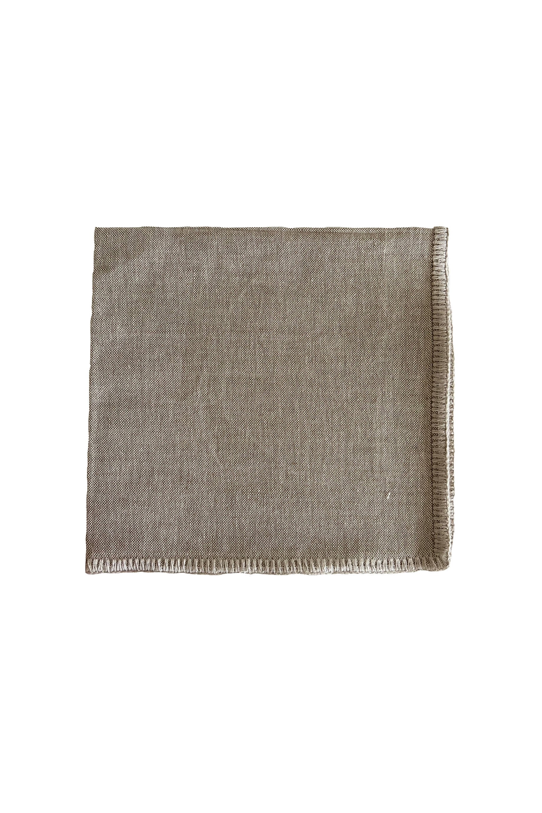 Busatti + Interior Monologue: Zodiaco Napkins- TAUPE (set of 4)