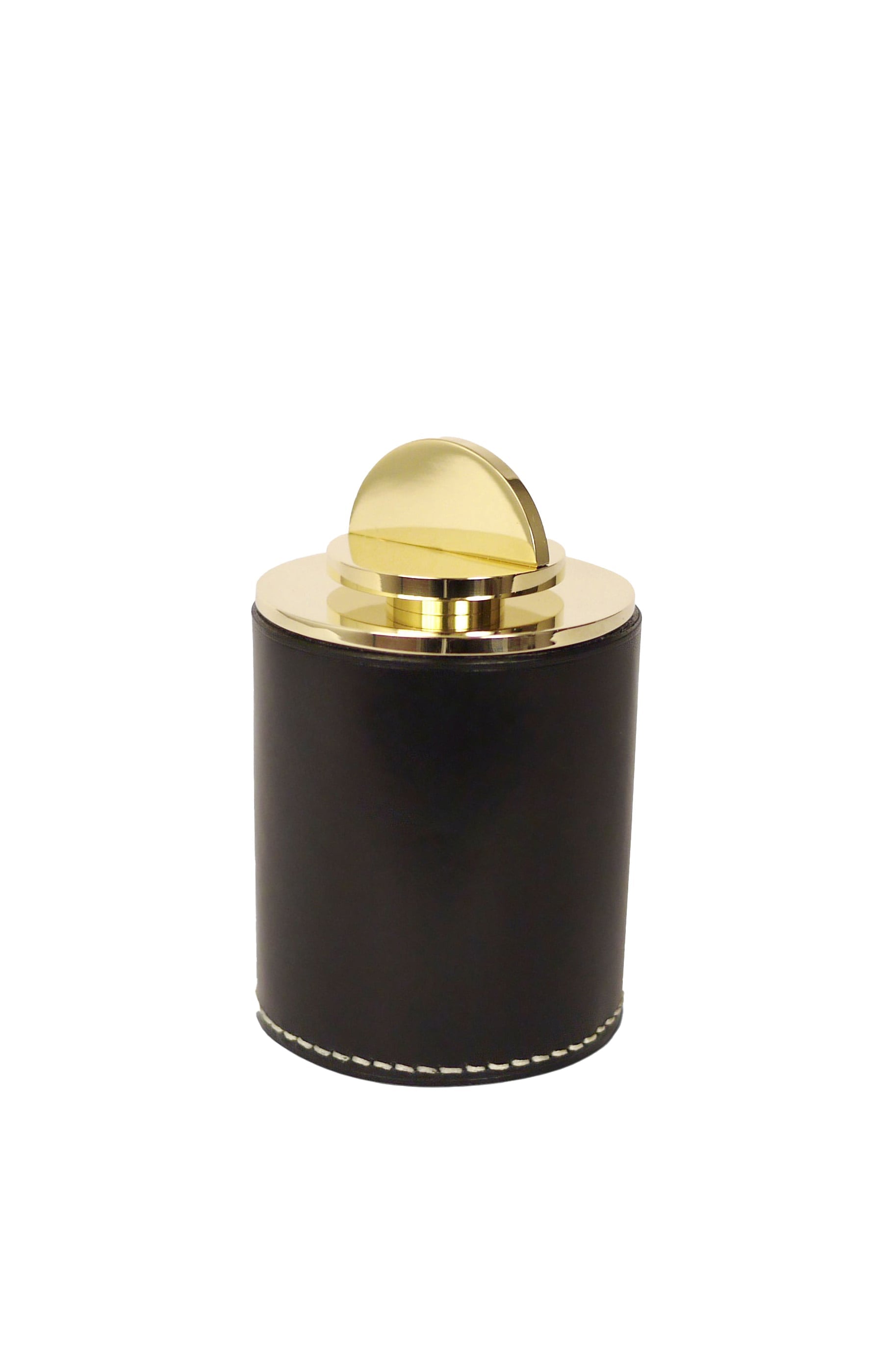 Les Few Armance Small Leather and Brass Box