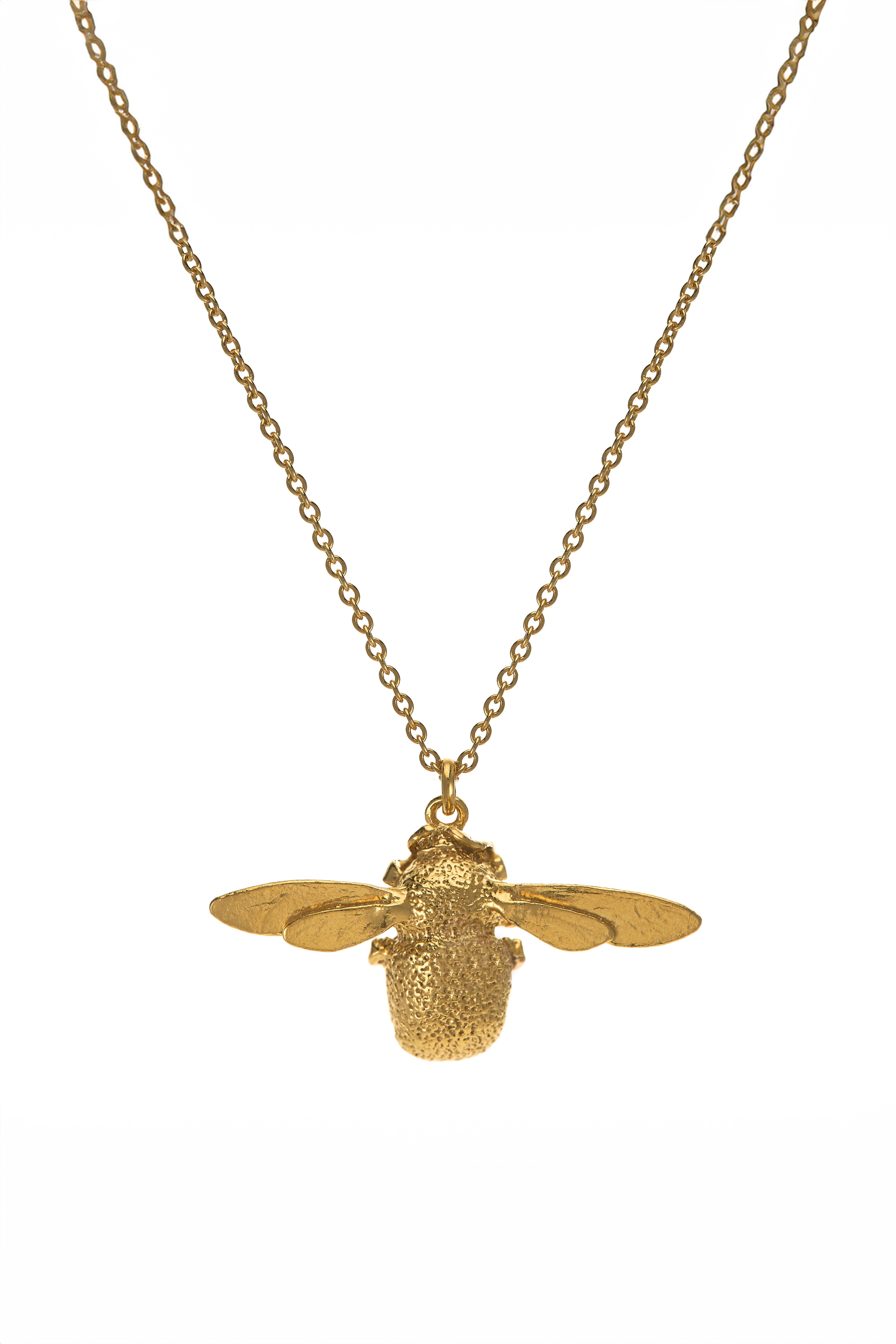 Real London Bumblebee Necklace - Golden Bumblebee Necklace