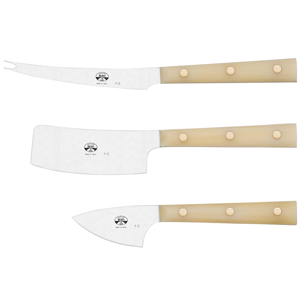 Coltellerie Berti Cheese Knives (White Lucite)